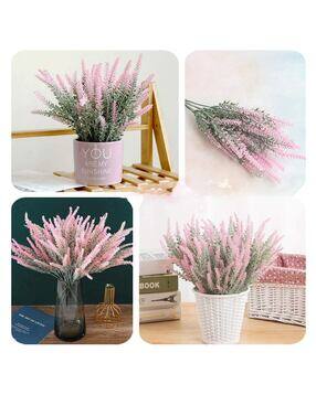 Set of 4 Plastic Artificial Flowers