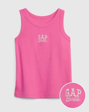 gap kids Barbie Arch Logo Ribbed Tank Top-picture-33