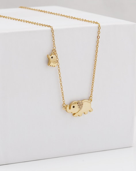Elephant Pendant Charm Necklace - VVV Jewelry