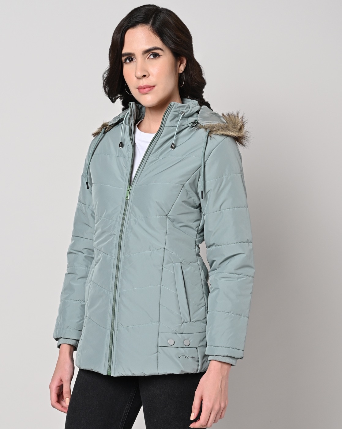 Buy Zip-Front Hooded Jacket Online at Best Prices in India - JioMart.