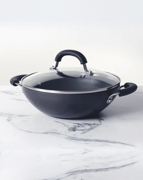 Wok with Glass Lid