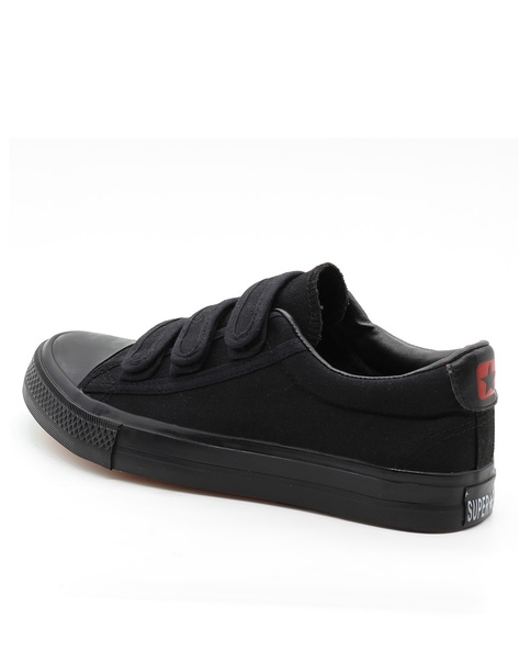 All black velcro clearance converse