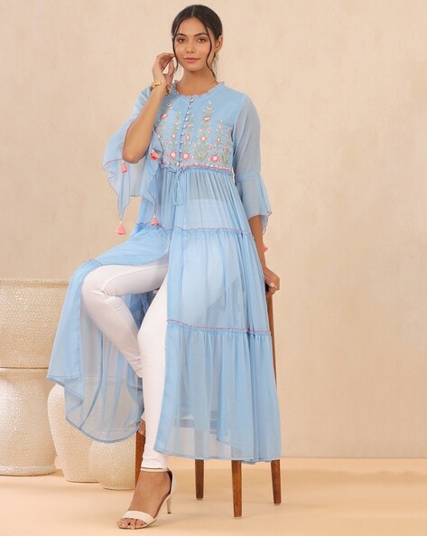 Buy Blue Kurtas for Women by Juniper Online