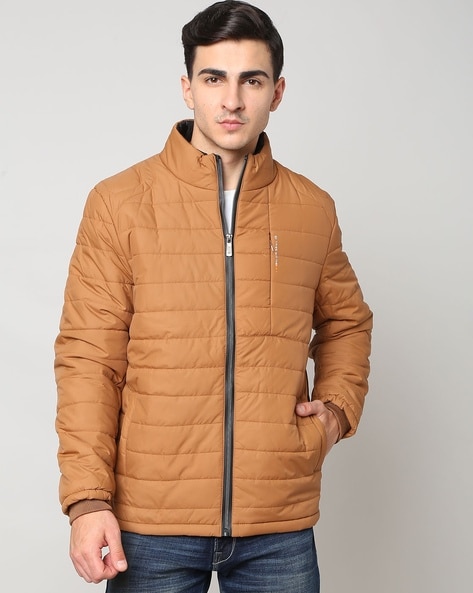 Regular Fit Zip-Front Puffer Jacket