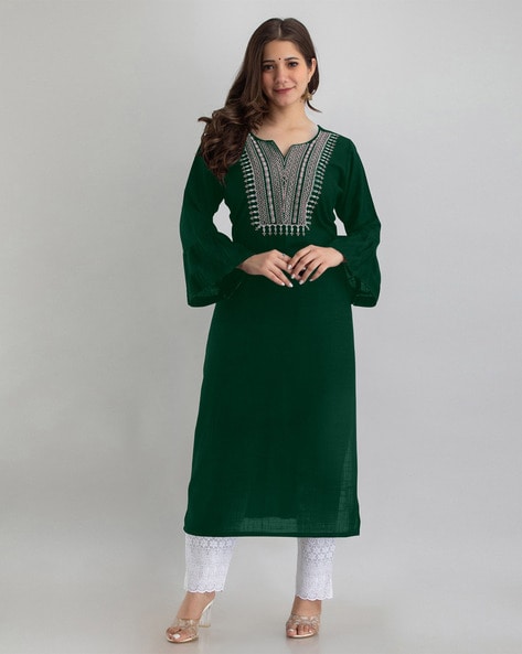 Buy Green Kurtis & Tunics for Women by Svrnaa Online | Ajio.com