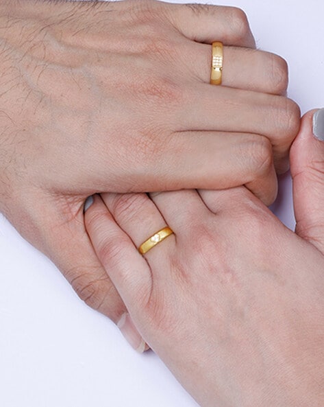 His & Her Rings | Gold jewelry sets, Matching wedding rings, Couple wedding  rings