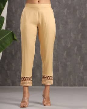 Straight Fit Pants with Insert Pockets-image-16