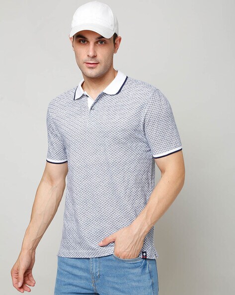 Printed Regular Fit Polo T-Shirt