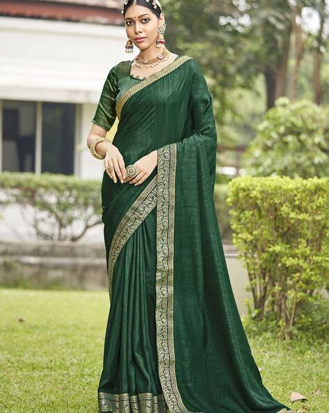 Party Wear RVA1755 Green Stone Work Saree, Size: Free at Rs 1699/piece in  Surat