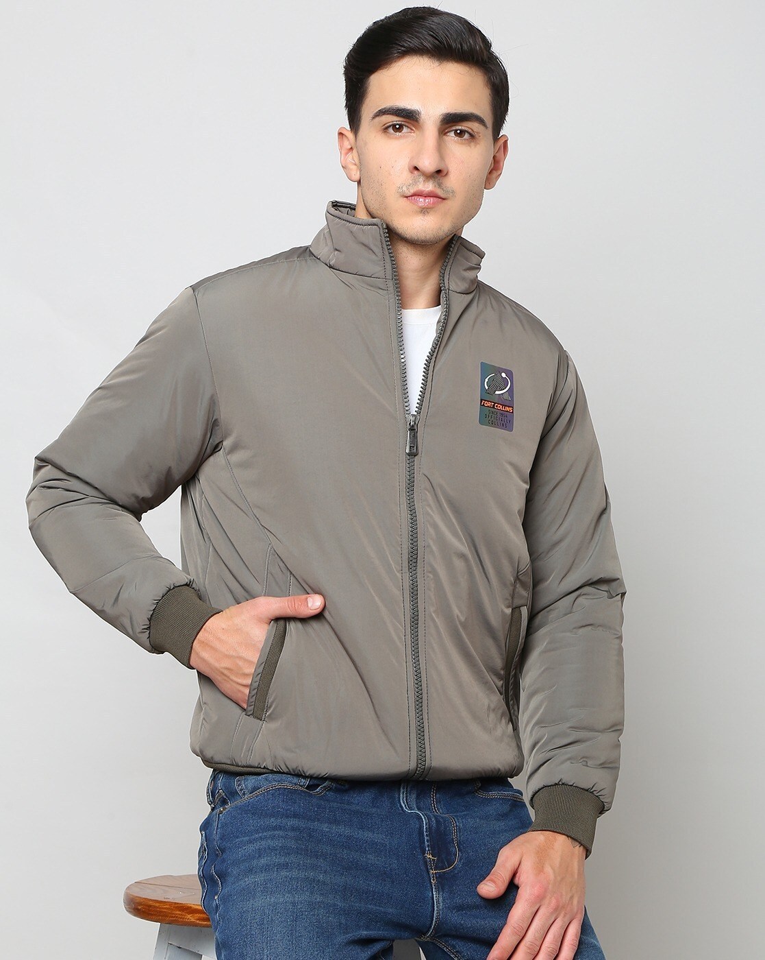 Qube By Fort Collins Mens Bomber Jacket in Ludhiana at best price by Indra  Hosiery Mills - Justdial