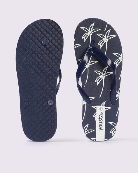 Buy Navy Blue Flip Flop Slippers for Men by YOUSTA Online