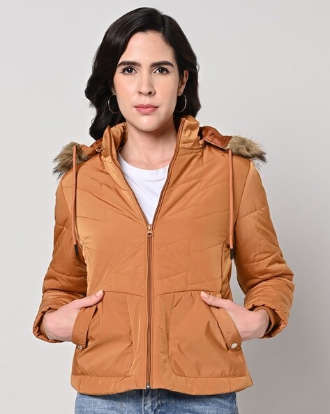Price History of Fort Collins Quilted Parka Jacket with Detachable Hood from Ajio 2191 2714574