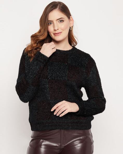 Black hotsell fuzzy pullover