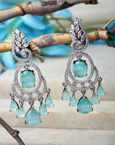 Raw Turquoise Earrings Sterling Silver – Boho Magic Jewelry