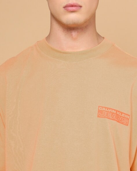 Buy Orange Calvin for Tshirts by Klein Men Jeans Online