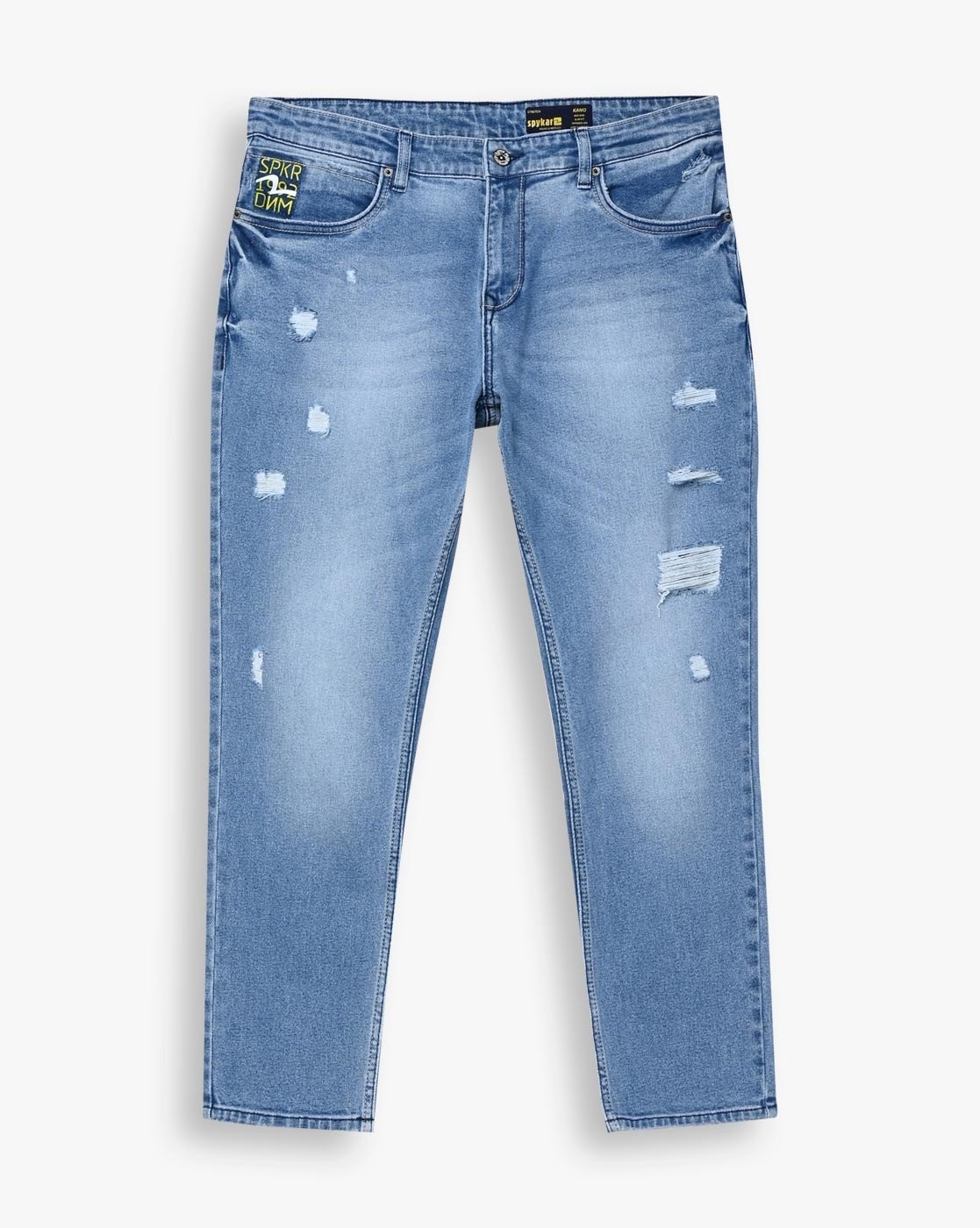 Buy Spykar Men's Super Skinny Jeans (ECSS2BB017_MID Blue at Amazon.in