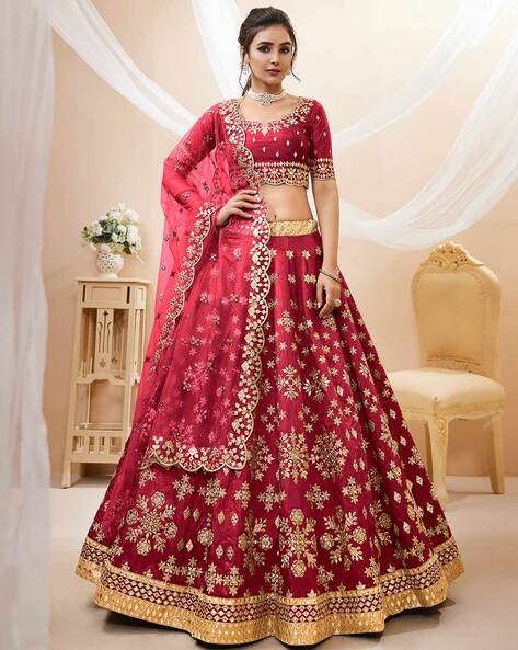 Buy designer red kurta lehenga set for women at Aza Fashions | Red lehenga,  Lehenga, Aza fashion