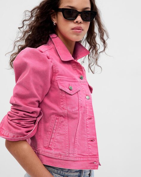 Gap pink hot sale denim jacket