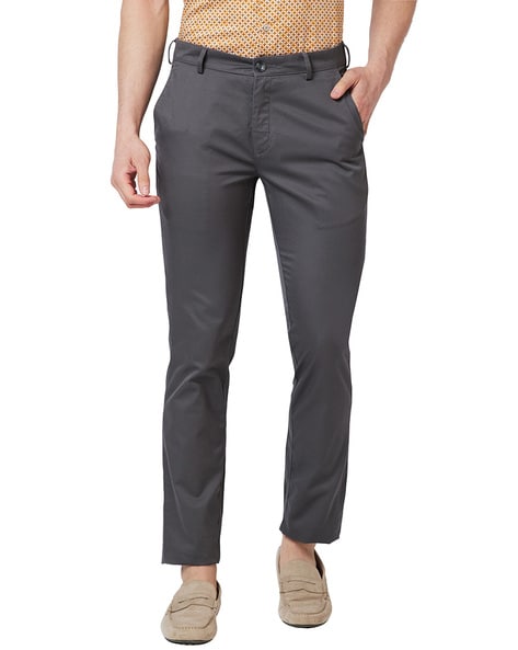 Buy ColorPlus Khaki Tailored Fit Trousers for Men Online @ Tata CLiQ-totobed.com.vn