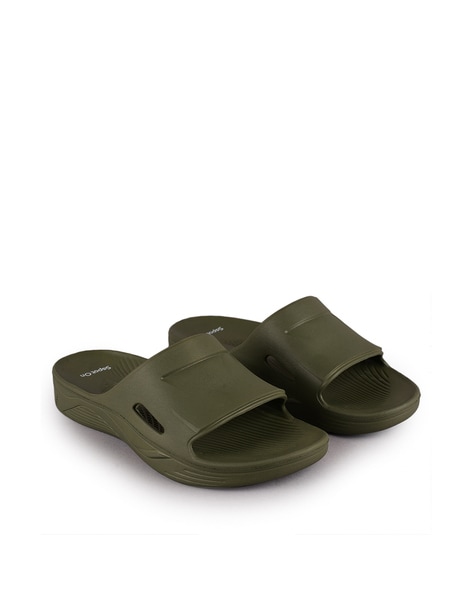 Olive store flip flops