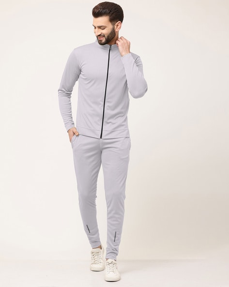 Grey best sale tracksuit jacket