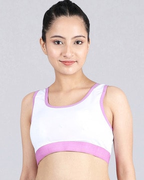 Buy White & Purple Bras for Women by Dchica Online