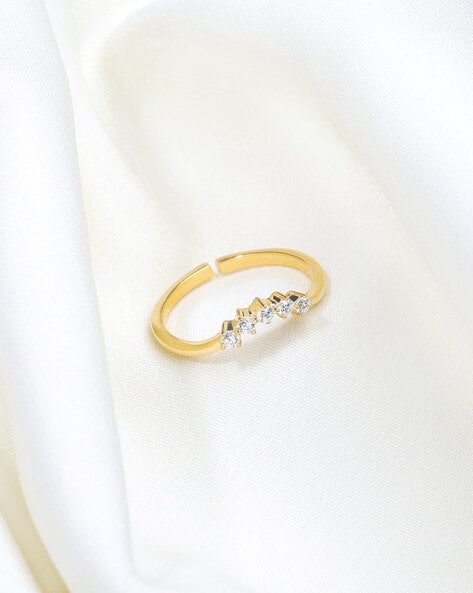Sterling Silver Gold-Plated Eternity Ring