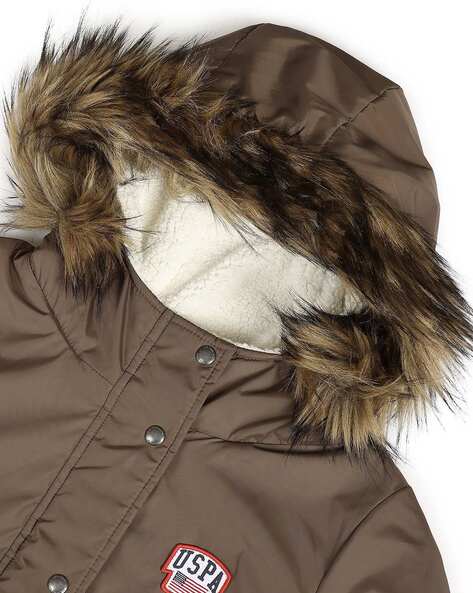 Buy U.S. Polo Assn. Women Solid Hooded Jacket - NNNOW.com