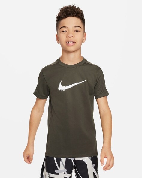 Boys Logo Print Crew-Neck T-Shirt