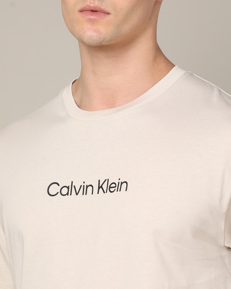 Buy Beige Tshirts for Men Online by Jeans Calvin Klein