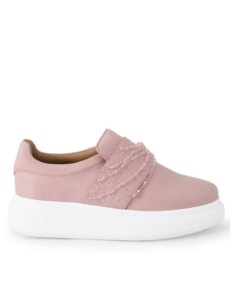 Slip on embellished trainers on sale