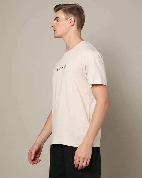 Buy Beige Men Tshirts for Jeans by Calvin Klein Online