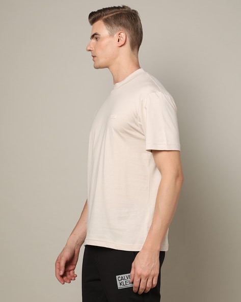 Calvin Klein - Beige Cotton T-Shirt