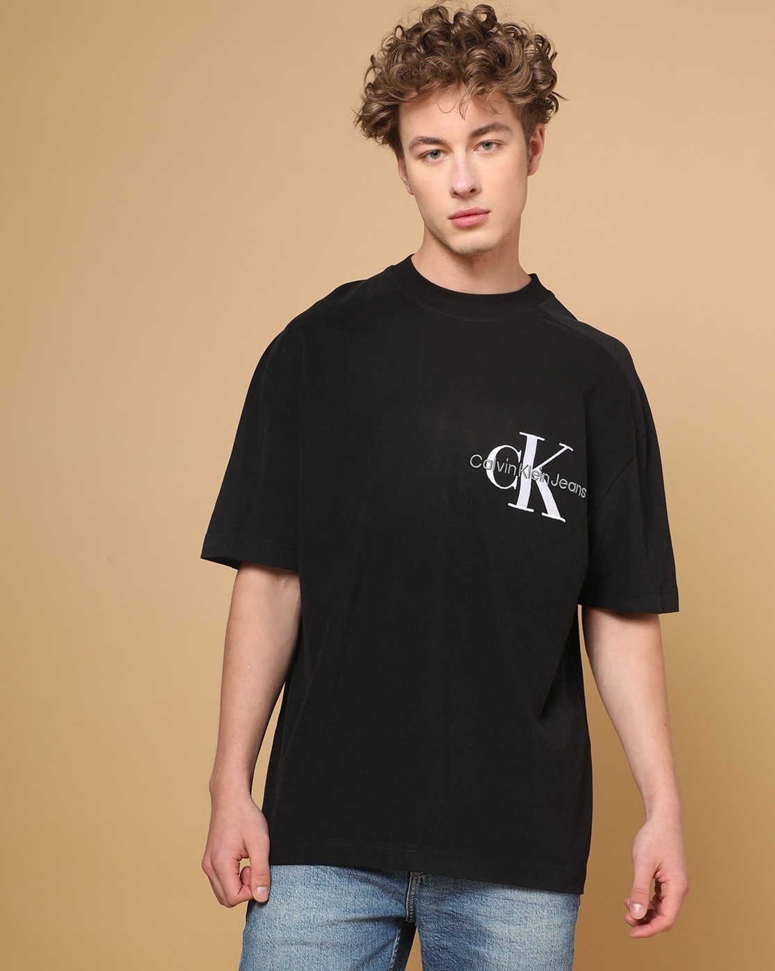 Buy Black Tshirts for Jeans by Online Men Klein Calvin