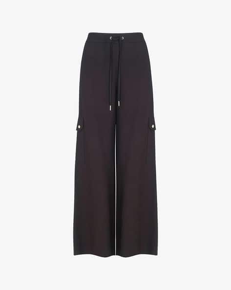 KOTTY Straight Cargo Track Pants with Drawstring Waist