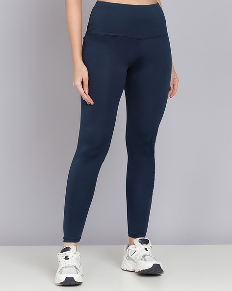 JOYSPELS WOMENS THERMAL Leggings With Pockets, Navy Size S £17.50