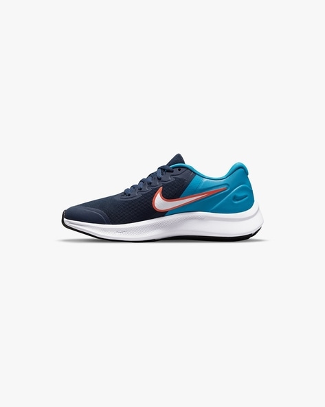 Blue nike hot sale low tops