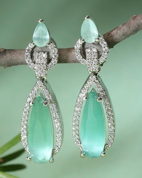 Sea green store earrings online