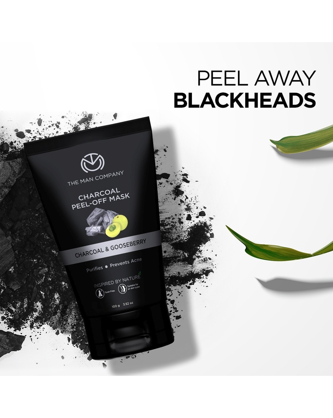 charcoal peel off mask the man company