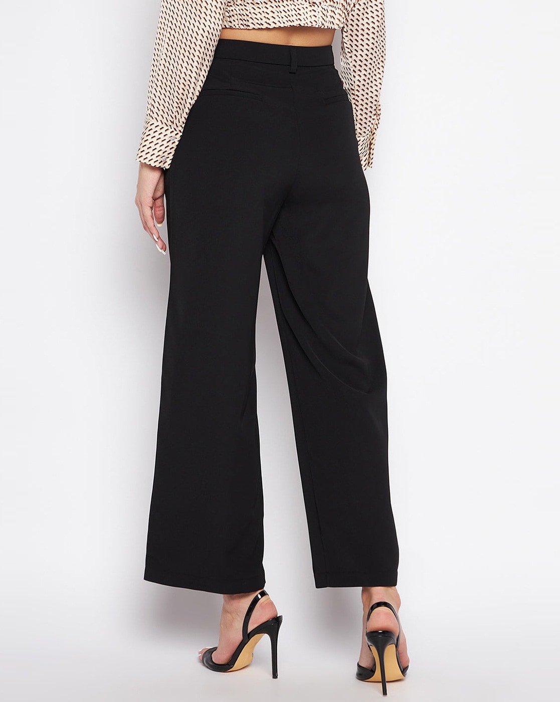 Madame White Slim Fit Belt Trouser | Buy SIZE 28 Trouser Online for | Glamly