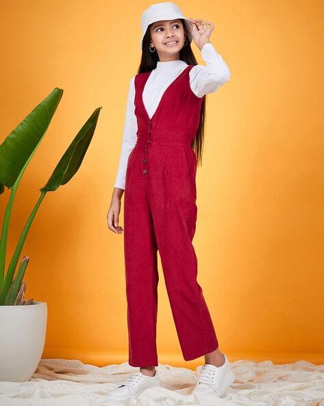 H and outlet m girls dungarees