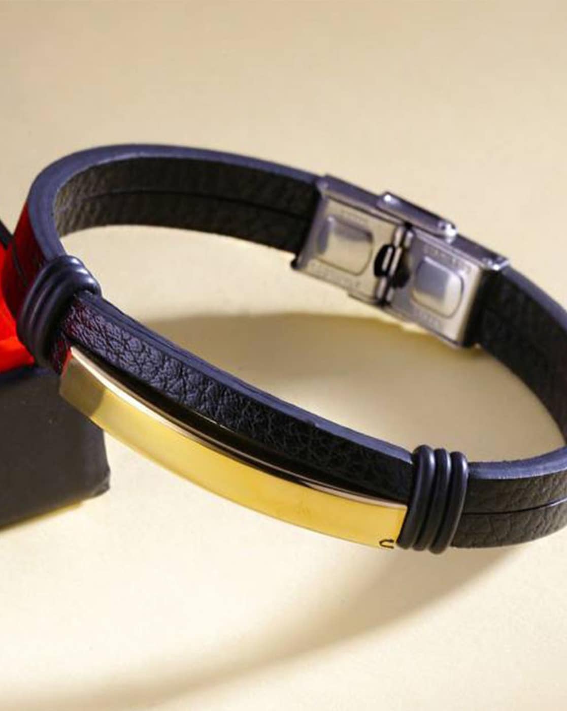 Buy Black Bracelets & Kadas for Men by University Trendz Online