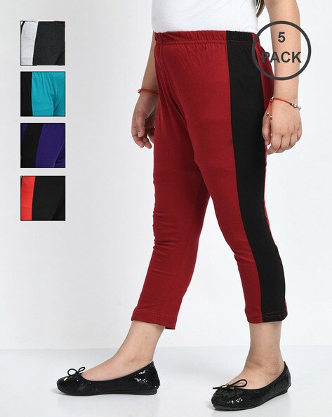 Buy Multi Trousers & Pants for Girls by INDIWEAVES Online