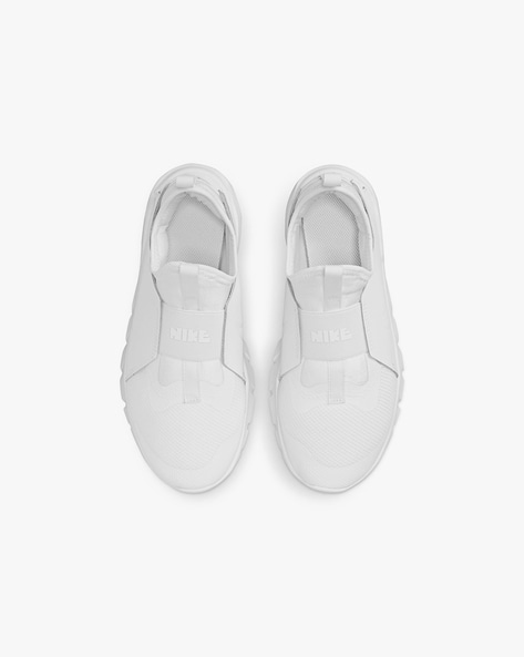 Nike white store slip on trainers