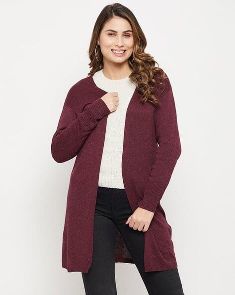 Buy Wine Sweaters Cardigans for Women by MADAME Online
