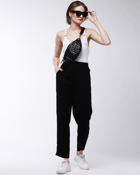 Buy Black Trousers & Pants for Women by Magre Online