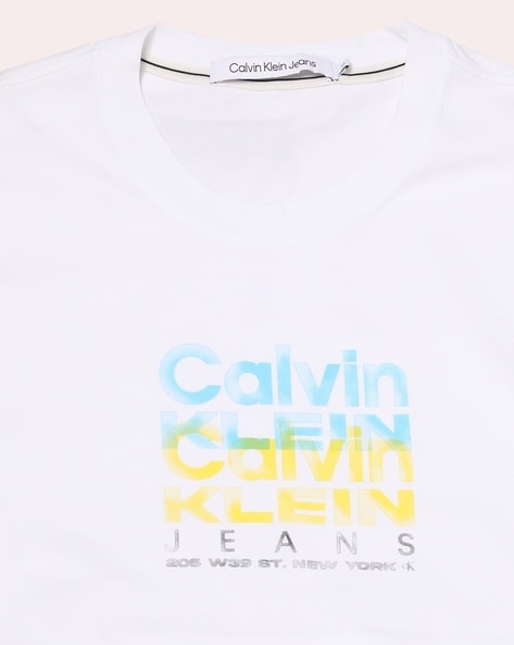 Buy White Tshirts for Men by Calvin Klein Jeans Online