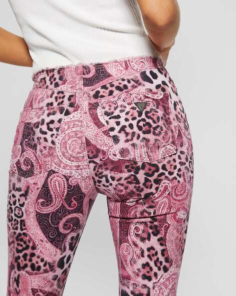 Buy Pink Trousers Pants for Women by GUESS Online