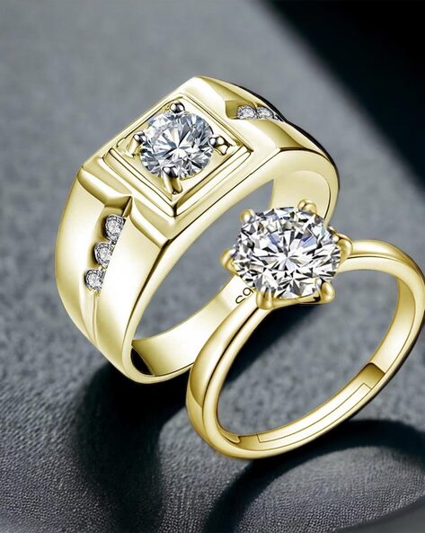 American diamond gold hot sale ring price