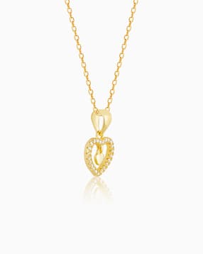Sterling Silver Love Droplet Pendant Chain-image-18